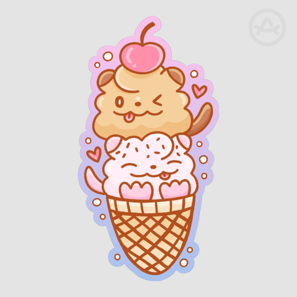 Swirlix Ice-Cream Sticker