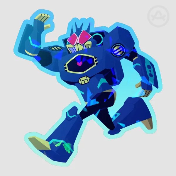 Running Soundwave Holo Sticker