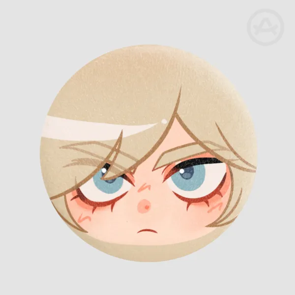 leon kennedy resident evil 4 plush badge!!