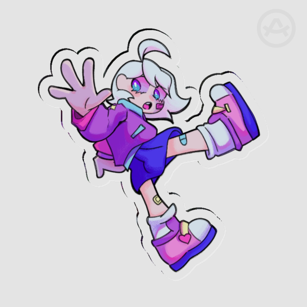 Sin Falling Acrylic Pins