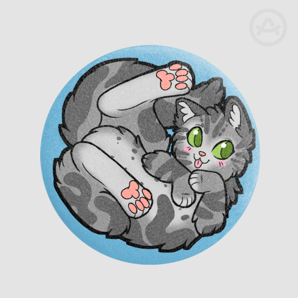Classic Tabby Plush Pin