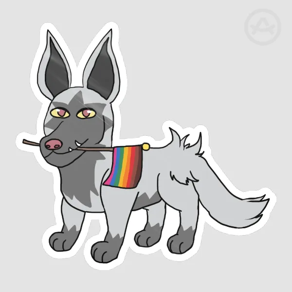 Gay Poochyena Glossy Sticker