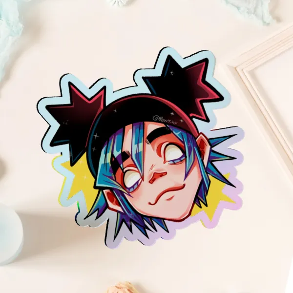 2D GORILLAZ CRACKER ISLAND Pin