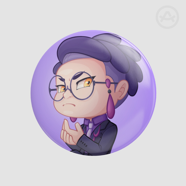 Corbeau (Round Button Pin)