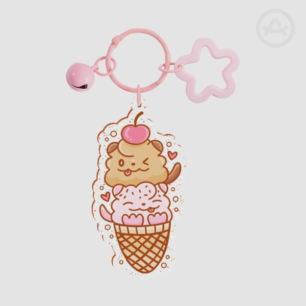 Swirlix Ice-Cream Keychain