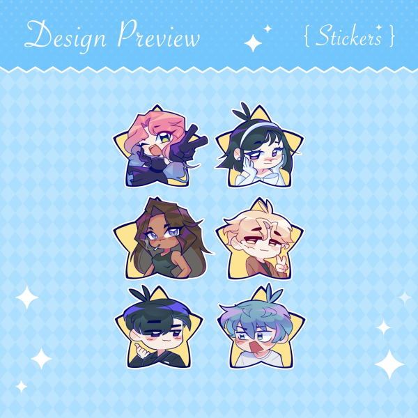 Alien Stage Stickers Sheet