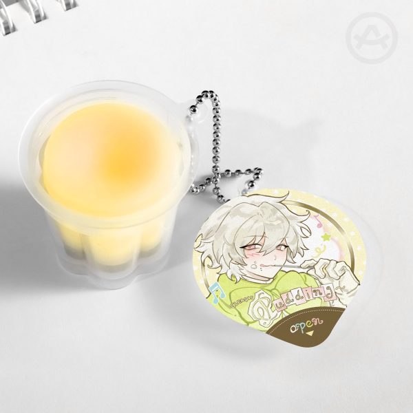 DMMD / Dramatical Murder | Clear (Yellow Squishy Pudding Jelly Keychain)