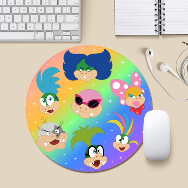 Koopalings Round Mouse Pad