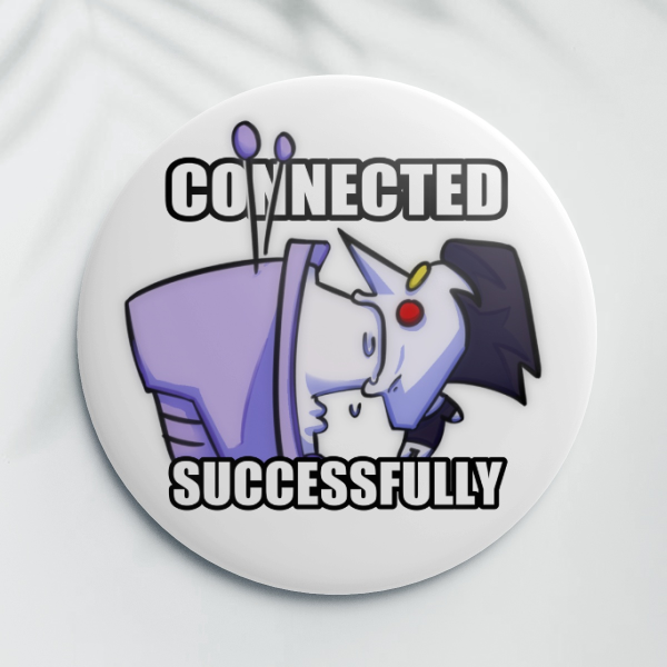 SpamTenna Button Pin