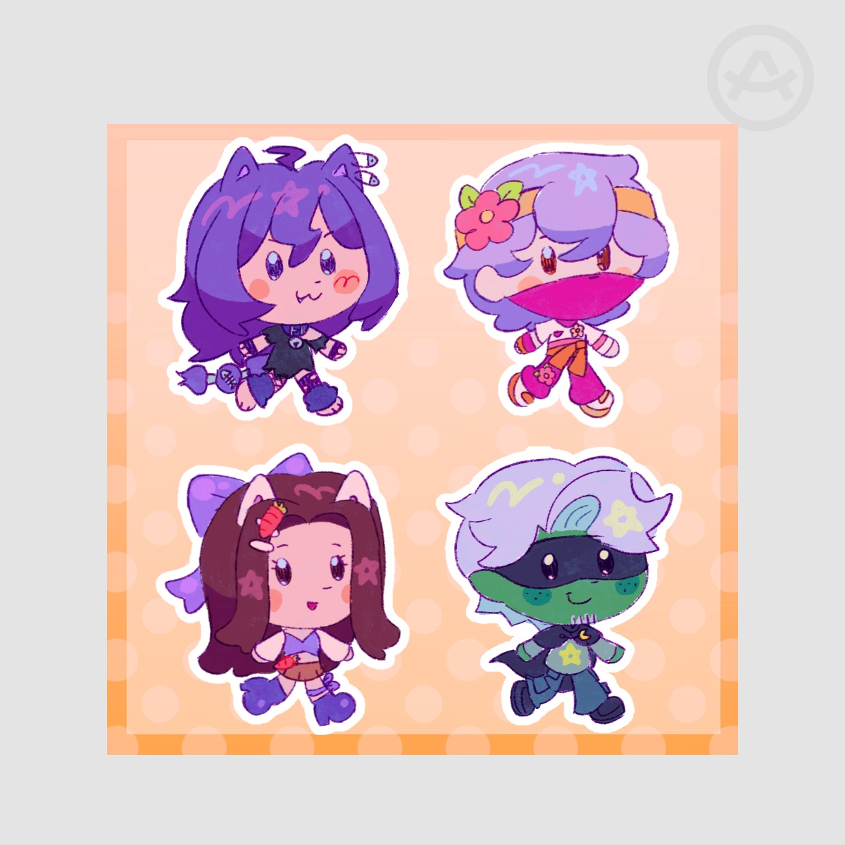 Team Silverr Mid-offs 4 Stickers