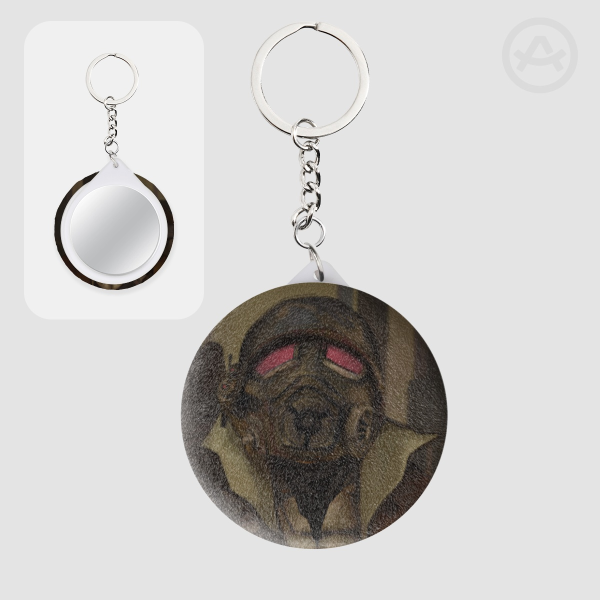 Courier Six - Plush Badge Mirror Keychain