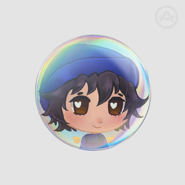 QSMP Quackity Round Badges (Button Pins)