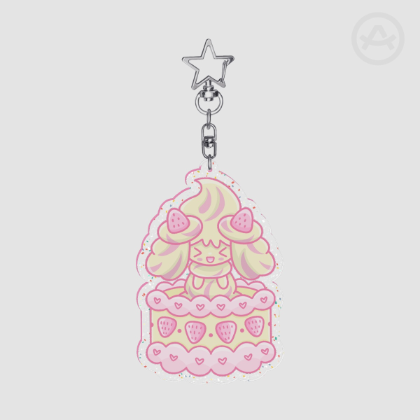 Alcremie Cake Keychain
