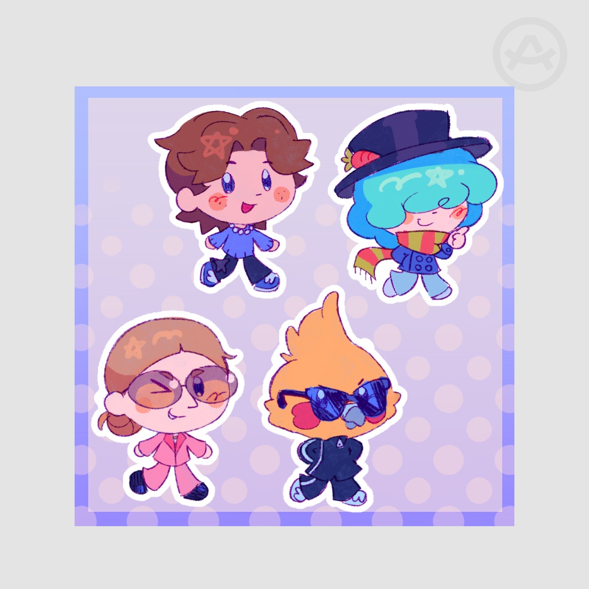 Team Hax Mid-offs 4 Stickers