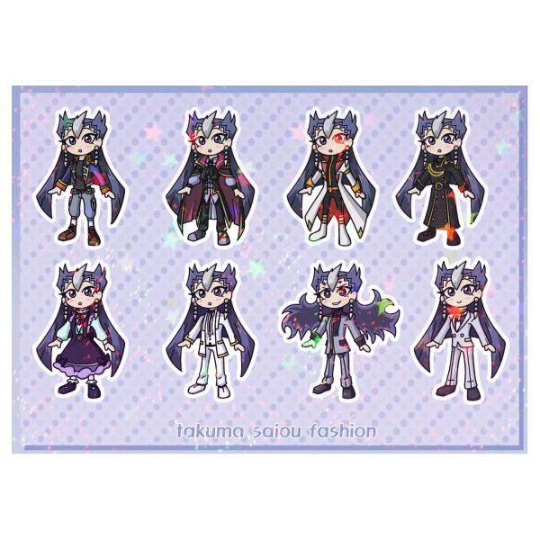 Fortuneteller Fashion Paper Stickers Sheet 04