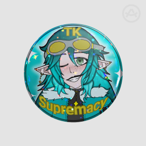 TKRaven Round Badge (Button Pin)