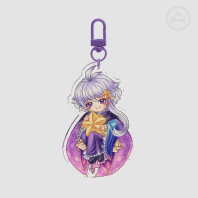 Star Scion Glitter Acrylic Keychains