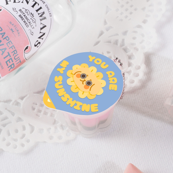 Sunflower Puppy Squishy Pudding Jelly Keychains