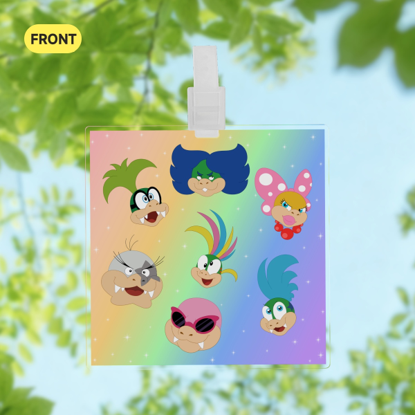 Koopalings Plastic PET Luggage Tag