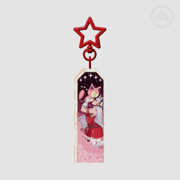Goldship & Skitty - Glitter Keychain