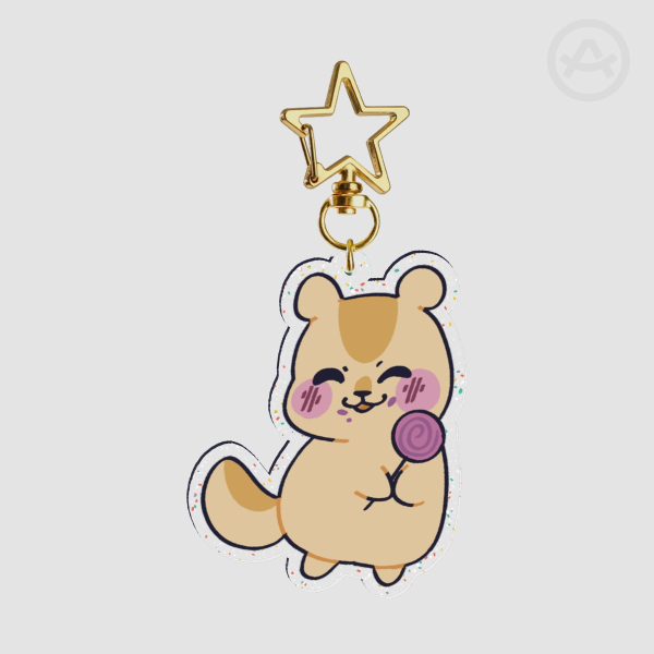 Gourmand Glitter Acrylic Keychains