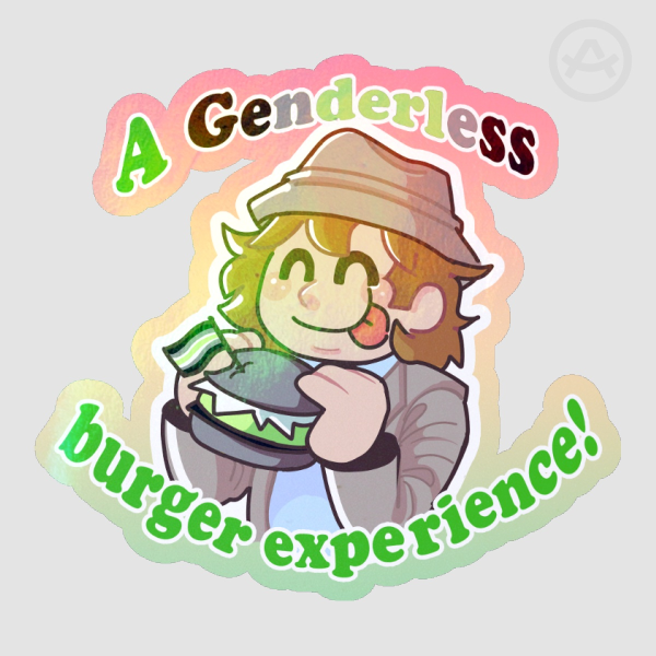 Nirvanna The Band: The Show Genderless Burger Experience Holo Sticker (Agender Ver.)