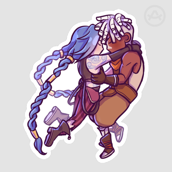 Timebomb "hug" Sticker