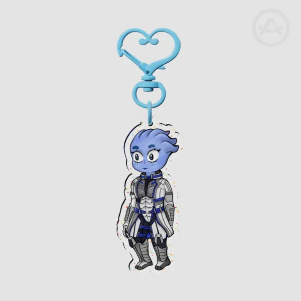Mass Effect Liara T'soni glitter keychain