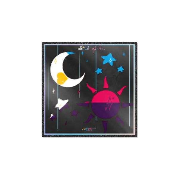 Pride Clear Acrylic Board - Polyamorous ⋆.˚ ☾⭒.˚