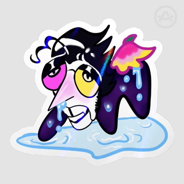 Wet Rat Sneo - Die Cut Sticker (shiny)