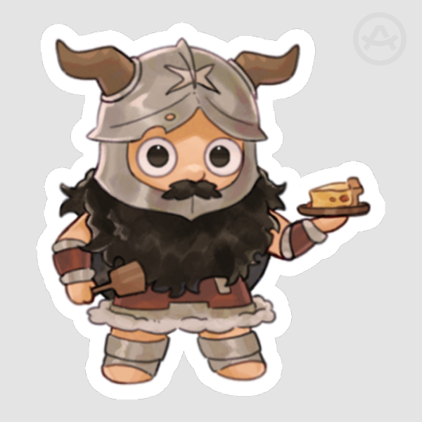 Chibi Dunmeshi Senshi Sticker