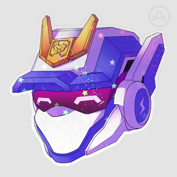 Blue cop | MCB | Metalcardbot | Die Cut Stickers