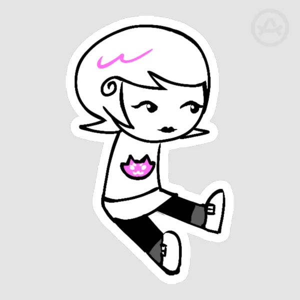 Sitting Roxy Sticker