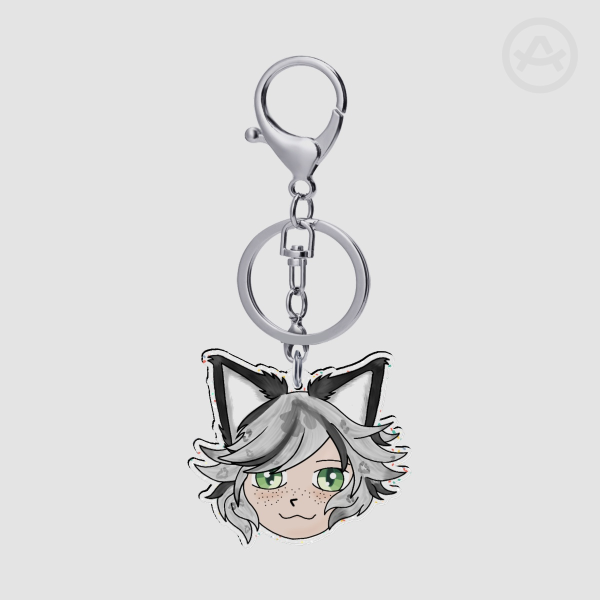 Glitter fuohko keychain