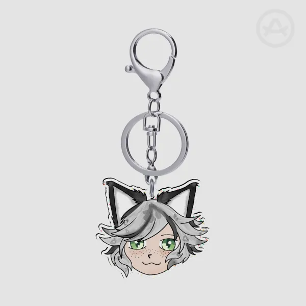 Glitter fuohko keychain
