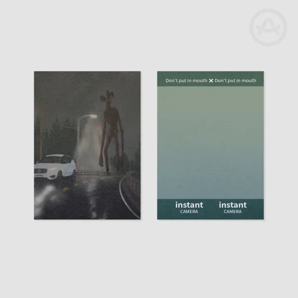 Siren Head - Forest Road - Pearl Paper Photocards