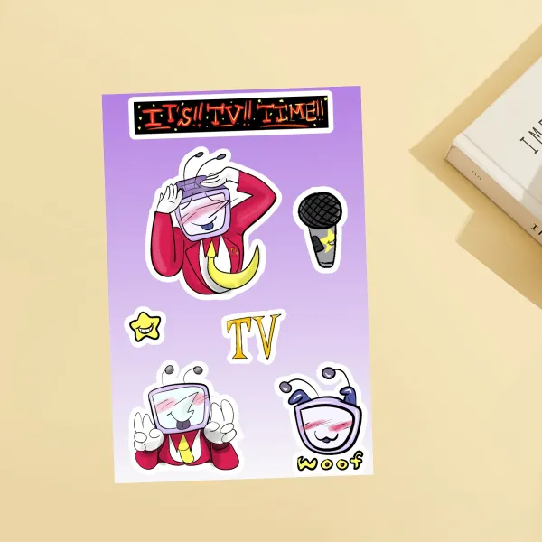 Tenna-Tastic TV Time Stickers!