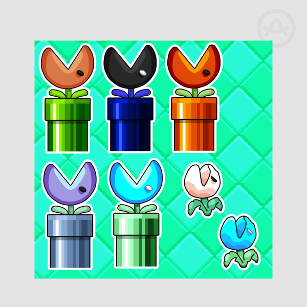 All Stars Muncher and Nipper Sticker Sheet