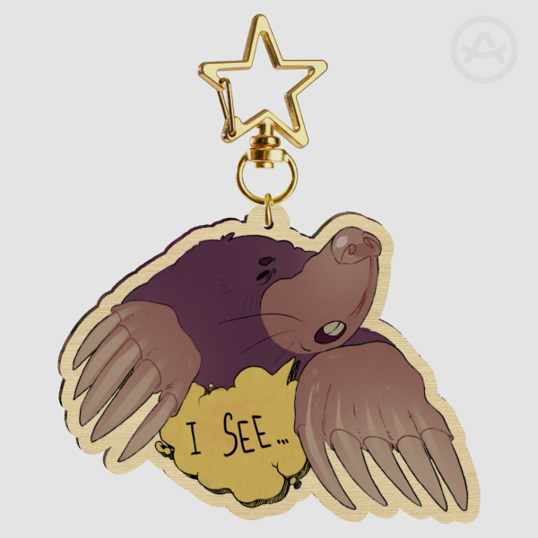 I See... - Wood Keychain