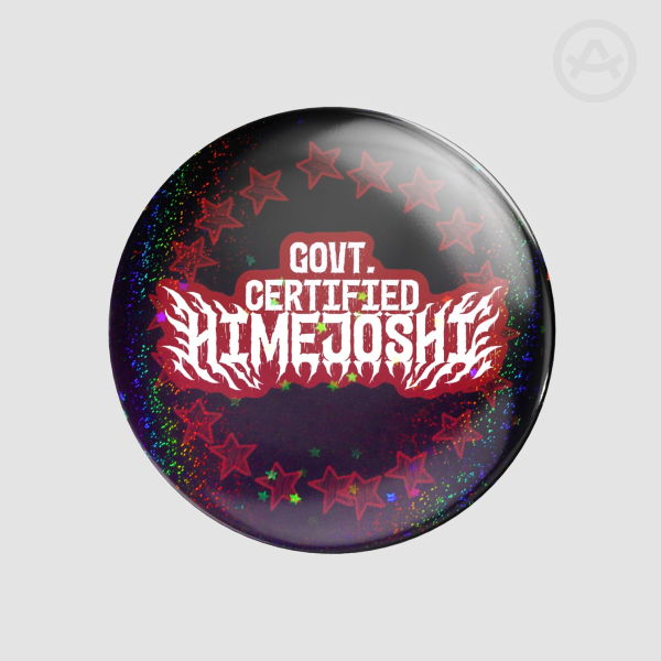 Government Certified Himejoshi Round Badges (Button Pins)