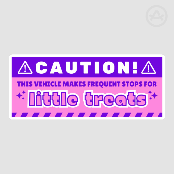 Caution! Little Treats Bumper Sticker