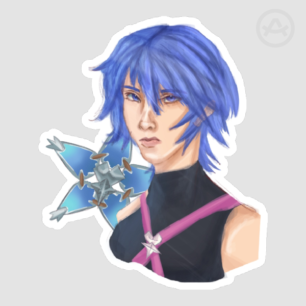 Aqua Birth By Sleep KH - Die Cut Sticker