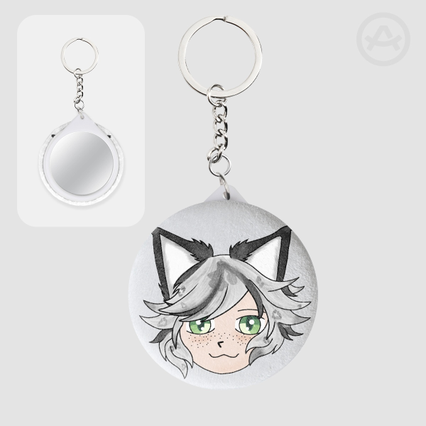 Plush Badge fuohko keychain