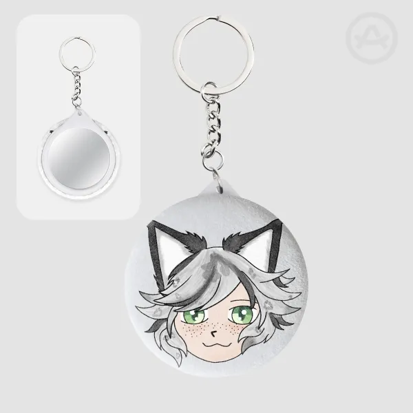 Plush Badge fuohko keychain