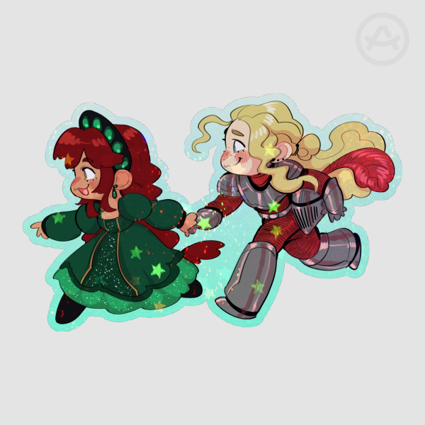 Cynthia and Celine Die Cut Sticker (NSS)