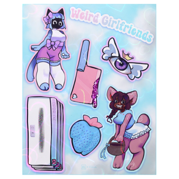 WEIRD GIRLFRIENDS Stickers Sheet