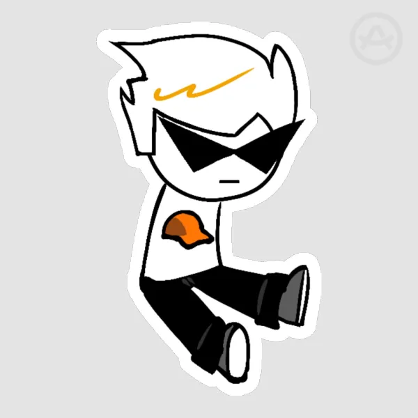Sitting Dirk Sticker