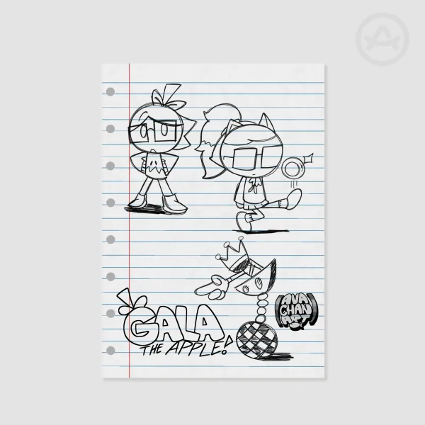Gala Notebook Sketches Poster