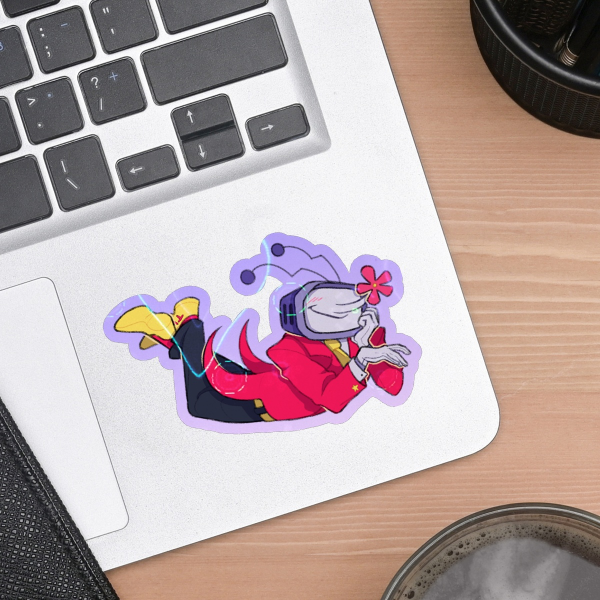 [Deltarune] Tenna Flower ✦ Colored Edge Sticker