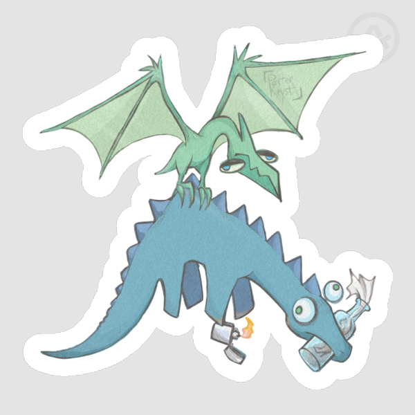 REAL Dragon - Die Cut Stickers